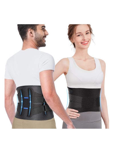 Buy Back Brace for Men and Women Lower Instant Pain Relief from Injury Herniated Disc Sciatica Scoliosis Breathable Adjustable Lumbar Support Belt Small Waist 27.9 to 31.5Inch in UAE