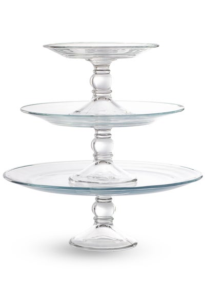 Buy A Set Of Turkish Cake And Pastry Plates, 3 Pieces in Saudi Arabia