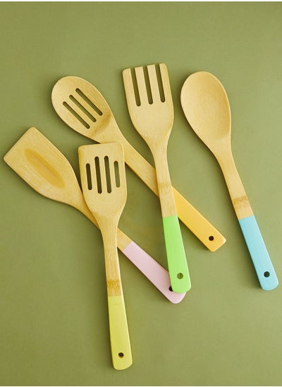 Buy Bamboo Kitchen Utensil Set in UAE