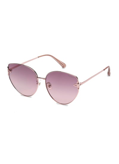 Buy Stylish Polarized Cat Eye Sunglasses For Women and Men Gold in UAE