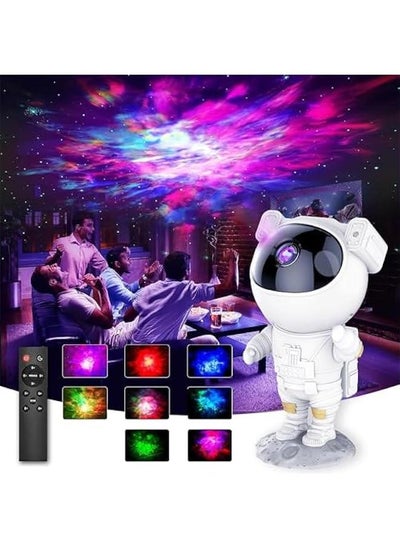 Buy Galaxy Astronaut Star Projector Night Light with Timer, Remote Control and 360°Adjustable Design, Perfect for Kids, Adults, Baby Bedroom, Party Rooms and Playrooms, USB Powered Projector Lamp in Saudi Arabia