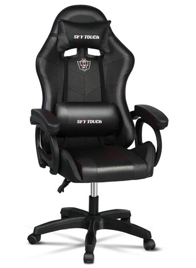 اشتري Adjustable Gaming Chair, Ergonomic Design Lumbar High Back Leather with Comfortable Armrest and Headrest في الامارات