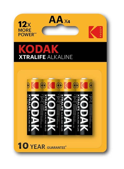 اشتري Kodak Xtralife Alkaline AA Batteries - 4 Pcs في الامارات