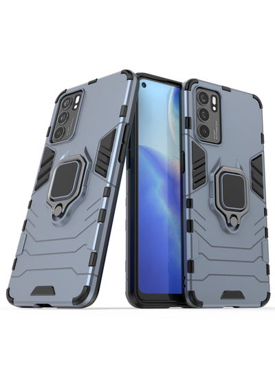 Buy Compatible With Oppo Reno6 5G Black Panther Back Cover (Blue) in Egypt