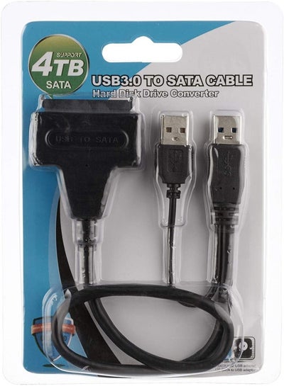 اشتري كابل USB 3.0 إلى محول SATA للأقراص الصلبة الخارجية - متعدد الاستخدامات والتوافق العالي لسرعة نقل تصل الي 480 ميجابايت في مصر