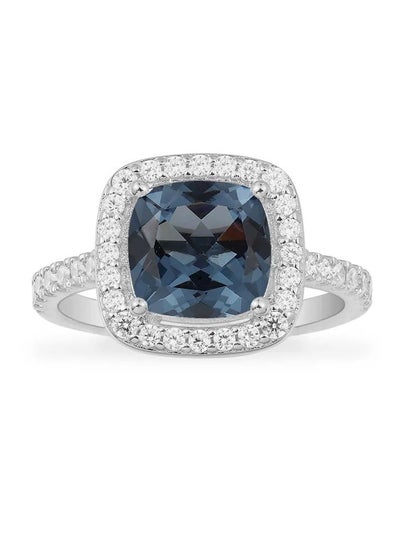 Buy APM Monaco Blue Square Pavé Ring in UAE