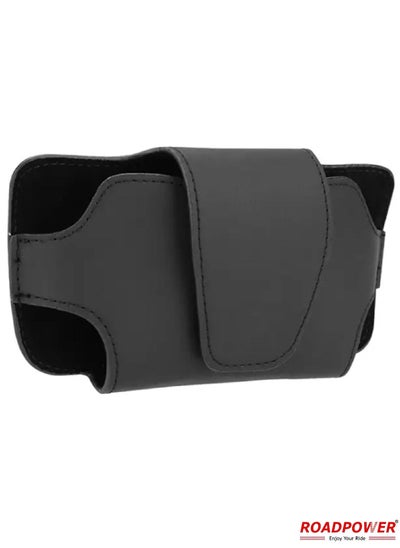 Buy Sunglasses Holder For Car Case Leather Glasses Clip Holder For Sun Visor Black in UAE