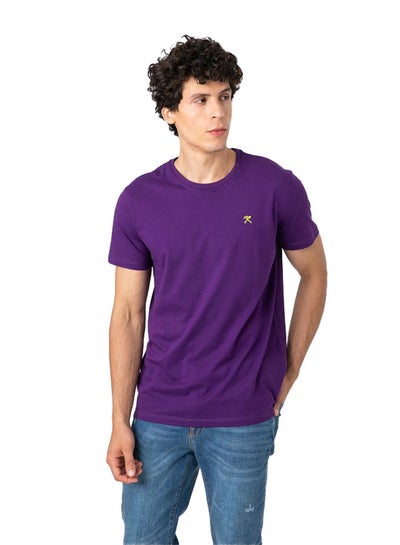 اشتري Round Neck T-Shirt With Logo في مصر