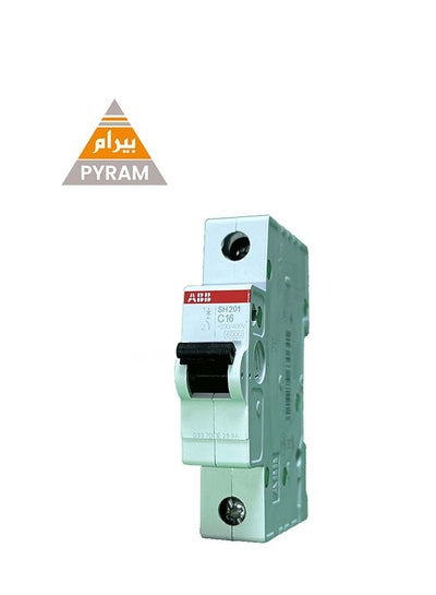 Buy Miniature Circuit Breaker 16 Ampere SH201 C 16 6KA 1 PHASE in Egypt