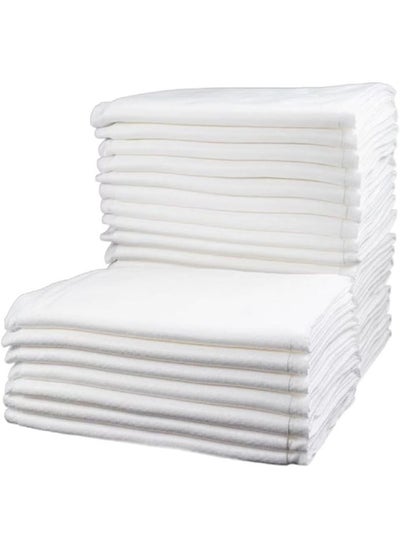 Buy Ecvv Disposable Bath Towels, 50 Pcs Large Size 60 * 30Cm Guest Hair Towels, Bathroom Shower Body Towel For Travel, Hotel, Trip, Camping, Beauty Salons Spa Use Absorbent Quick Dry, White in Saudi Arabia