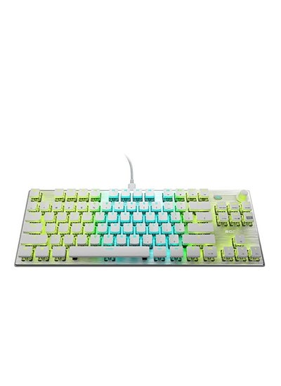 Buy ROCCAT Vulcan TKL Pro PC USB-C Gaming Keyboard, Linear Optical Titan Switch, AIMO RGB Lighting, Tenkeyless Mechanical Feel Speed Keystroke, Low Profile Ergonomic Design for Wrist Rest Support, White in Saudi Arabia