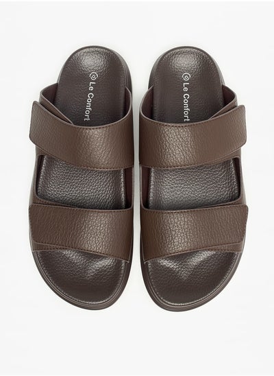 Buy Solid Slip-On Sandals in Saudi Arabia