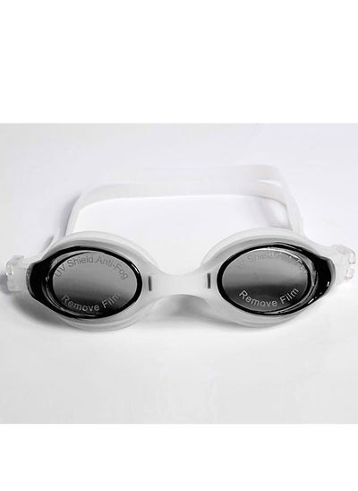 Buy G-2200 Anti-Fog Swim Goggles With Box & Ear Plugs, Black/White in Egypt