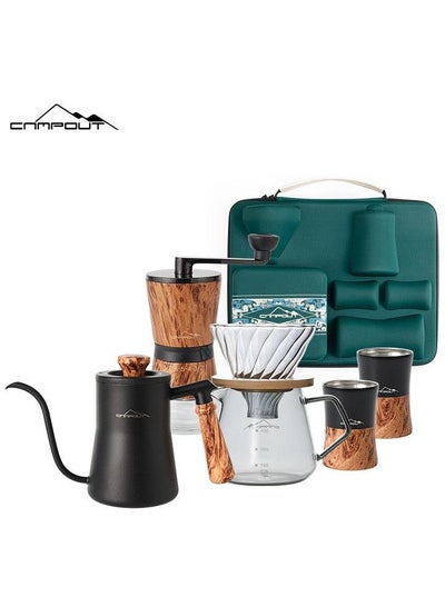 Campout Pour Over Coffee Maker Set V60 Bag – Portable 5-Piece Drip