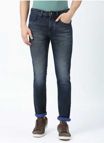 اشتري Mid Rise Faded Jeans with Pocket Detail في السعودية