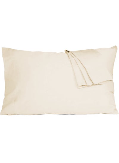 Buy Cotton Pillowcases- Breathable, Easy to Wash, Standard Size 50 x 75cm, Set of 2 Pack, with Envelope Closure in Saudi Arabia