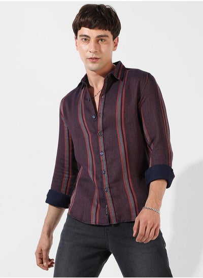 Buy Cotton Striped Casual Shirt in Saudi Arabia