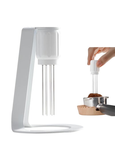 Buy Magnetic Coffee Distributor: New Pin-Style Coffee Powder Scatterer, Stir and Break Coffee Powder Clumps, Optimize Coffee Extraction, Enhance Coffee Taste(white) in Saudi Arabia