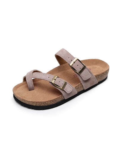 اشتري Women's Cork Footbed Slide Sandals With Arch Support, Comfortable Beach Sandals For Women Girls Ladies في الامارات