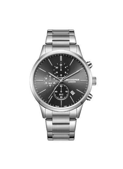 Buy Lee Cooper Men's Watch, Multi Function Display and Metal Strap - LC08042.350, Silver in UAE