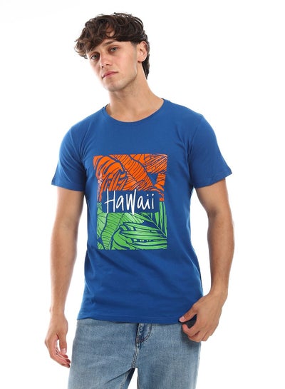 Buy Mens Printed Round Neck T-Shirt in Egypt