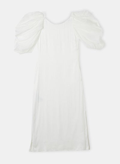 Buy Elsa Flowy Puff Sleeve Midi Dress in Saudi Arabia