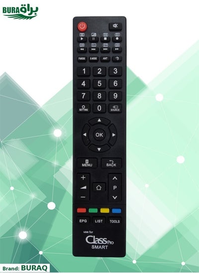 اشتري Class Pro Smart TV Remote - استبدال التحكم عن بُعد متوافق مع LEDS Class Pro Smart TV LCD - أسود في السعودية