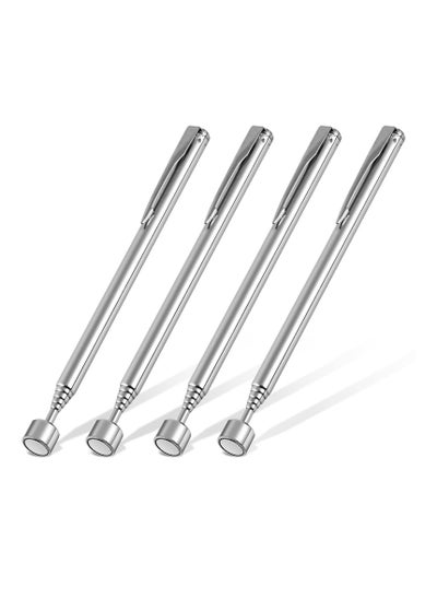 اشتري 5LBs Telescoping Magnetic Pickup Tool, with Pen Clip Design, Magnet Stick Rod Extendable 5.7" to 24.4" for Men, Birthday, Father's Day Gift (4Pcs) في الامارات