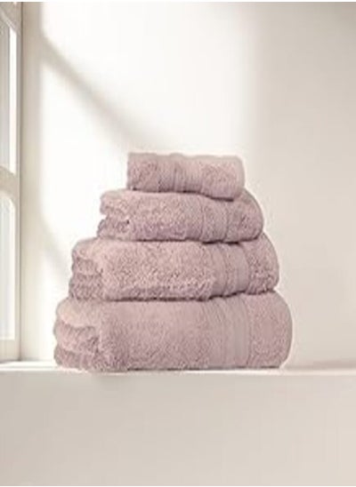 اشتري Cotton Towel model Braid BMBO - color: Blush - 100% cotton - Size: 33 cm x 33 cm - Made In Egypt. في مصر