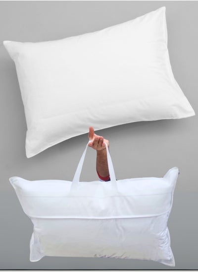 Buy Bed Pillow 1 Kg Hotel Quality Luxury (75 x 50 cm) - Supportive Sleep & Comfort You Deserve in Saudi Arabia