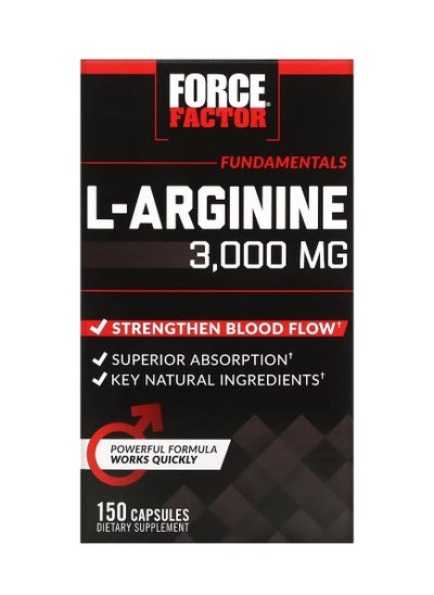 Buy L-Arginine 3000 mg 150 Capsules (600 mg per capsule) in Saudi Arabia