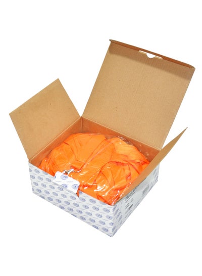 اشتري Pack of 50 Pieces Flat Lanyard Badge Holder With Hook Orange في الامارات