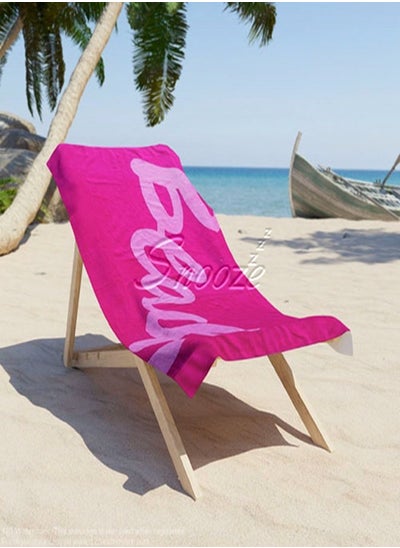 Buy Snooze Beach towel, 170*90 cm, pink beach design in Egypt