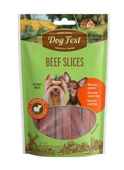 Buy Beef Slices Treats For Small Dogs 55G in UAE