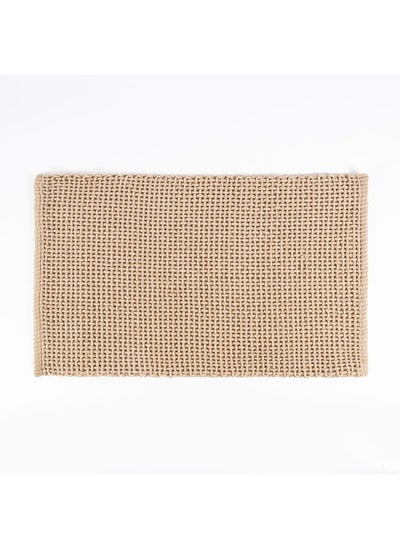 اشتري Ruusu Bath Mat, Beige - 80X50 Cm في الامارات