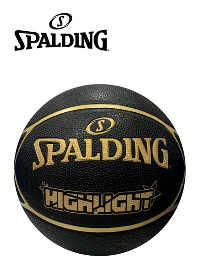 Buy Spalding Highlight Basketball Black/Gold in UAE