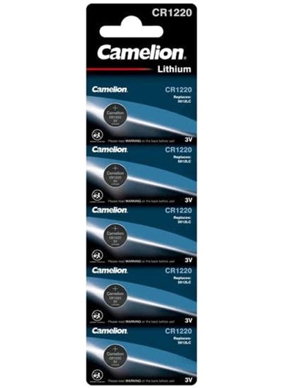 اشتري Camelion Lithium Button Cell Battery (Pack of 5, CR1220,3V) في مصر