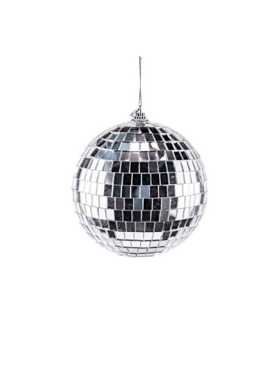 اشتري Gulf Flowers Christmas Ball – Metallic Grey Ornament for Tree & Holiday Decoration في الامارات