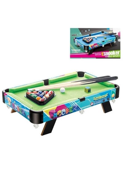 Buy Kids Wooden Snooker Table Classic Tabletop Billiards Parent-child Interaction Indoor Mini Billiards Children's Game Toy in UAE