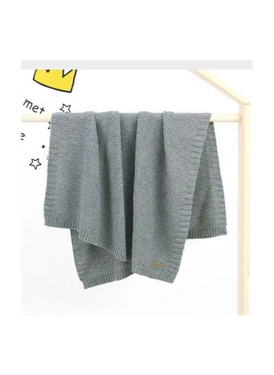 Buy Baby Receiving Blanket Cotton Unisex Gender Neutral Knit Swaddle Soft Warm Cozy Cuddle Crib Blanket for Newborns Infants & Toddlers in UAE