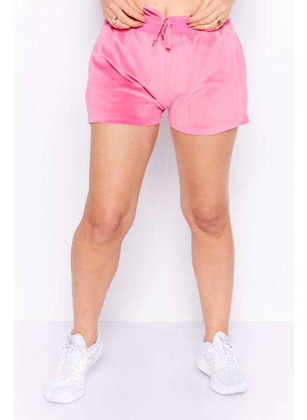 اشتري Women Embellished Basic Shorts, Dark Pink في الامارات