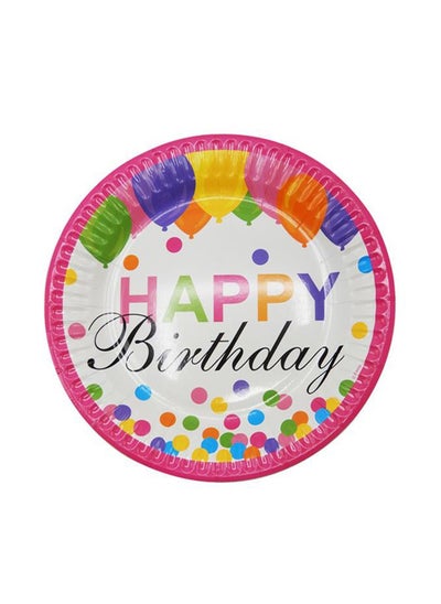 اشتري Paper Plate 7Happy Birthday 6Pcs Set في الامارات