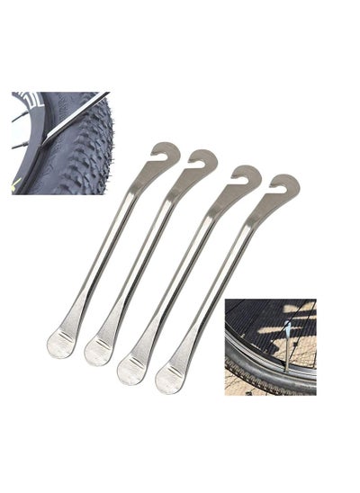 اشتري Bike Tire Lever Tyre Spoon Iron Changing Tool, Stainless Steel Levers to Repair Bicycle Tube, Best Tire Changing Tool, Set of 4 في السعودية