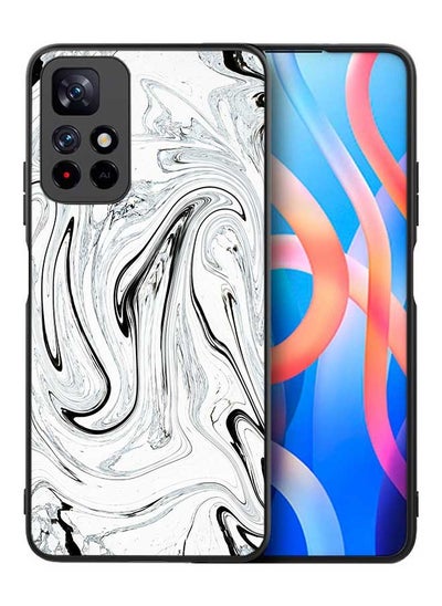 Buy TPU Protection and Hybrid Rigid Clear Back Cover Case Painted Marble for Xiaomi Poco M4 Pro 5G / Xiaomi Redmi Note 11T 5G / Xiaomi Redmi Note 11S 5G in Saudi Arabia