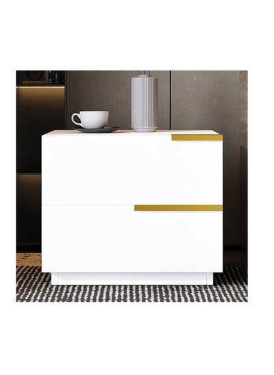 Buy NightStand, Modern Bedside Tables with Storage Shelf, 50 * 42 * 60cm Sofa Side Table, End Table Dresser, Bed Storage Cabinet, Closet Organizer Bedside Table for Living Room, Bedroom (CT042-white) in Saudi Arabia