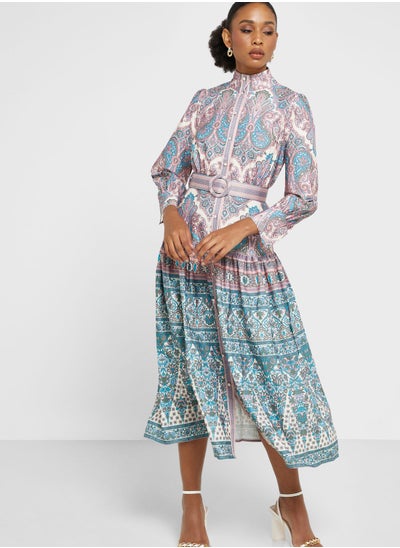 Buy Abstract Print Dress in Saudi Arabia