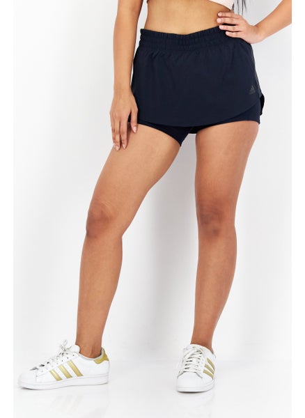 Buy Women Sportswear Fit Running Skort, Navy Blue in UAE