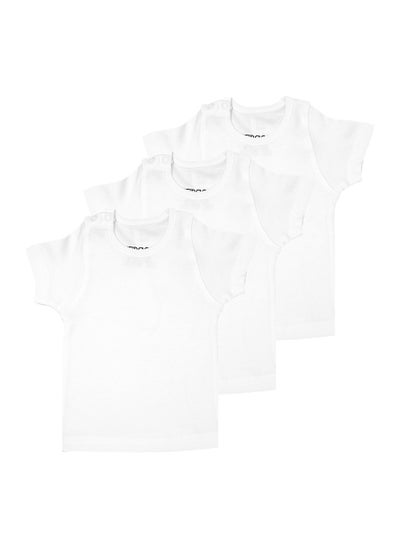 Buy Set of 3 Short Sleeves Undershirts For Newborn Babies in Egypt