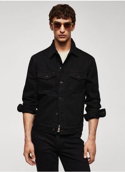 Buy Double Pocket Buttoned Jacket in UAE