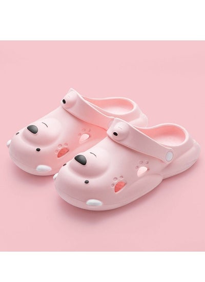 Buy Cute bear slippers Heavy soled deodorant non-slip slippers in UAE